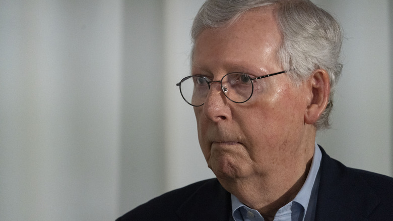  Mitch McConnell frowing