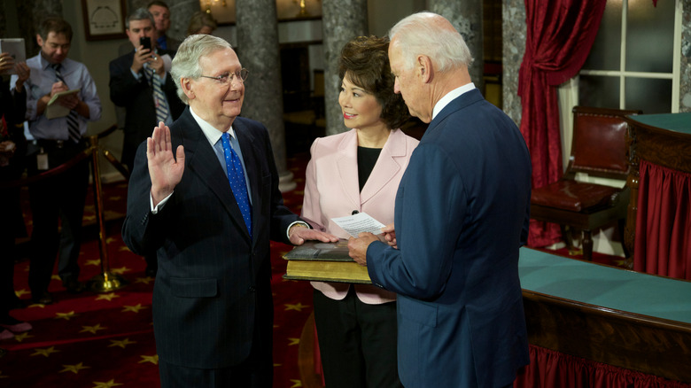 Mitch McConnell, Joe Biden swearing in