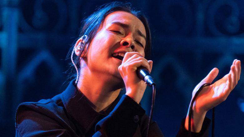 Mitski on stage