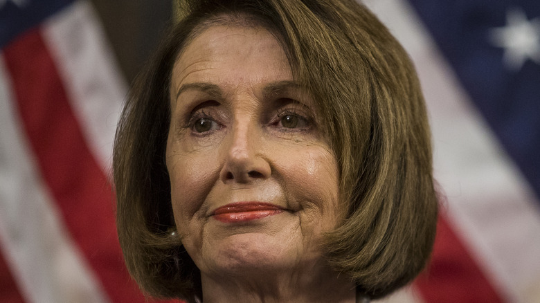 Nancy Pelosi smirking