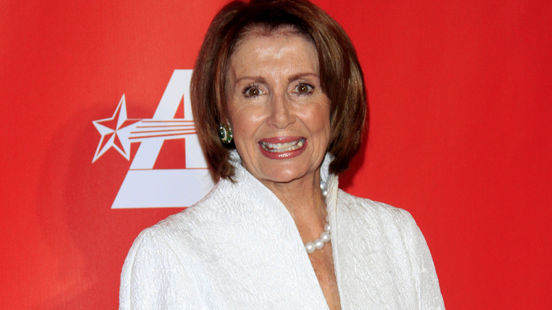 Nancy Pelosi smiling