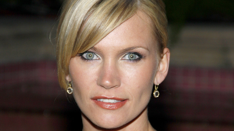 Natasha Henstridge posing on red carpet