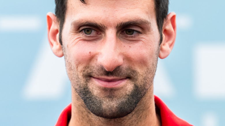 Novak Djokovic smiling