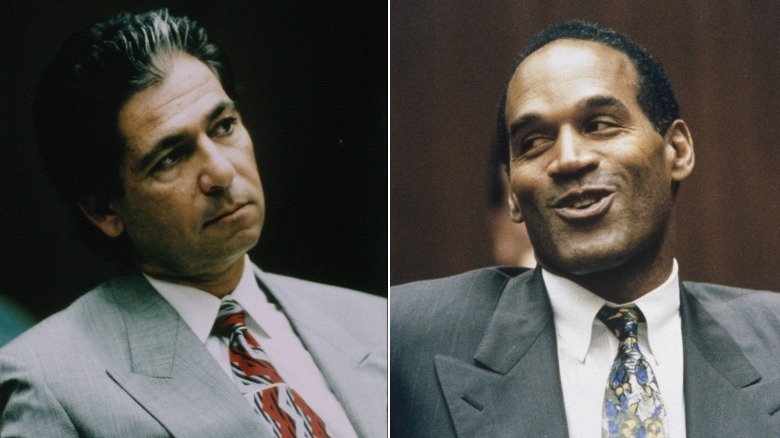 Robert Kardashian and O.J. Simpson at his trial
