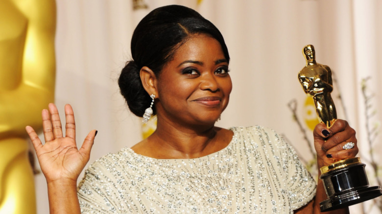 Octavia Spencer with her Oscar