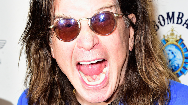 Ozzy Osbourne screaming