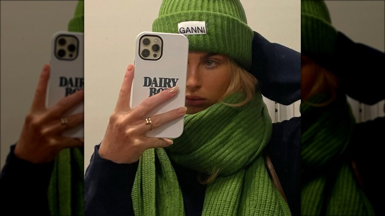 Paige Lorenze selfie for Dairy Boy
