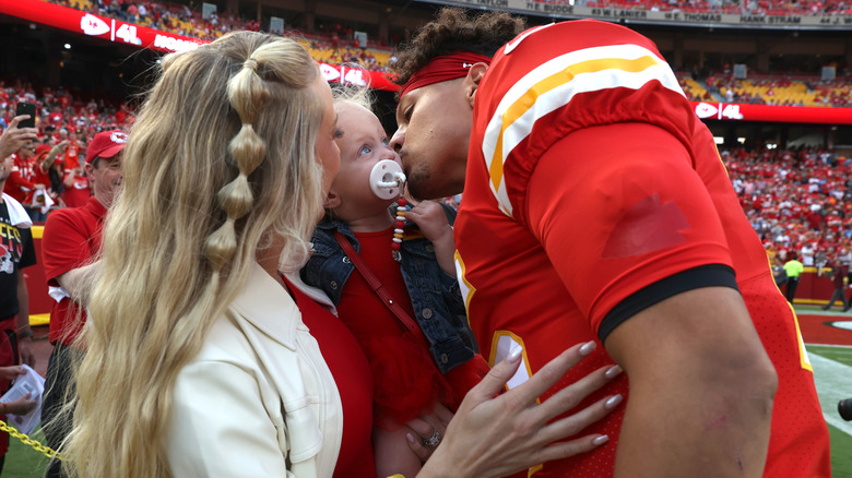 Patrick Mahomes and his family