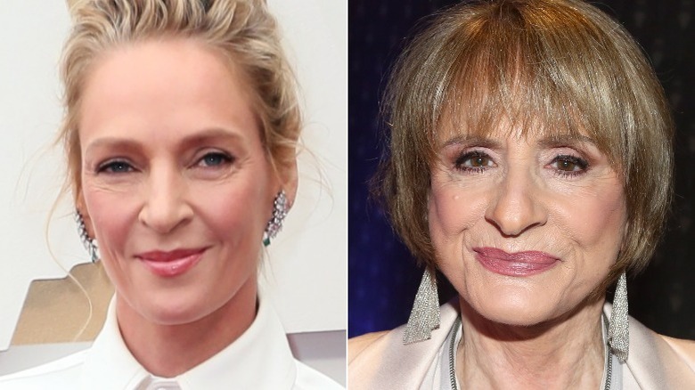 Uma Thurman Patti LuPone split image