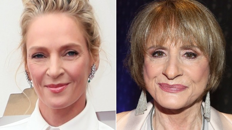 Uma Thurman Patti LuPone split image