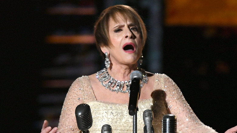 Patti LuPone at mic
