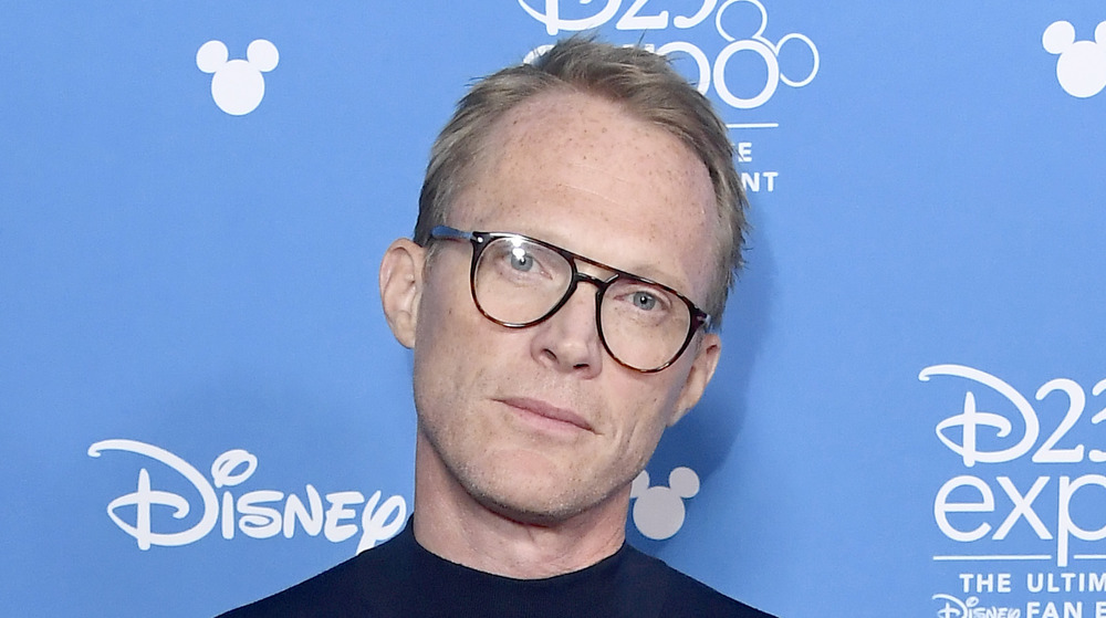 Paul Bettany smirking at the D23 Disney+ showcase