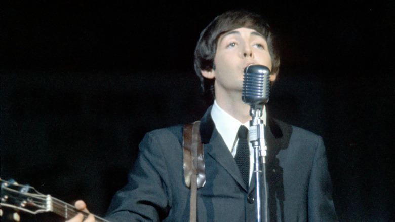 Paul McCartney performing