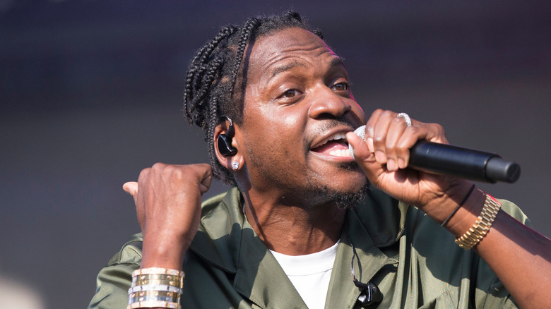 Pusha T performing
