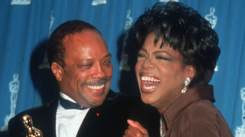 Quincy Jones and Oprah with Oscar