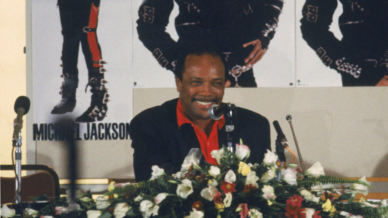 Quincy Jones at Michael Jackson press conference