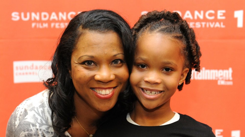 Qulyndreia Wallis and Quvenzhané Wallis at the Beasts of the Southern Wild premiere at Sundance Film Festival