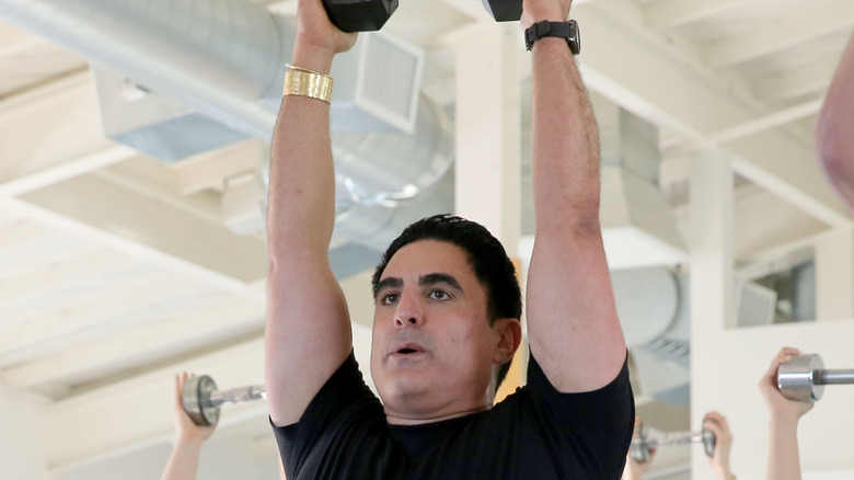Reza Farahan in a gym