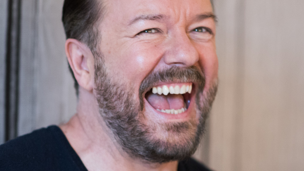 Ricky Gervais laughing