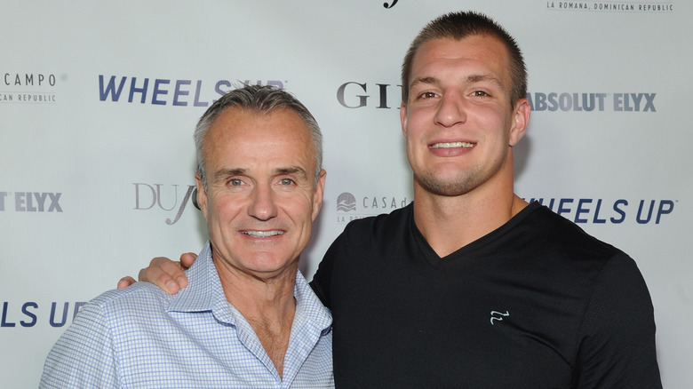 Gordon Gronkowski and Rob Gronkowski smiling