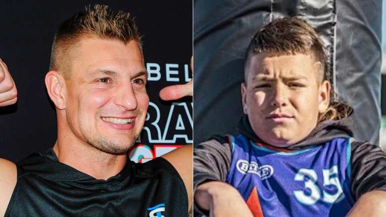 Baby Gronk and Rob Gronkowski