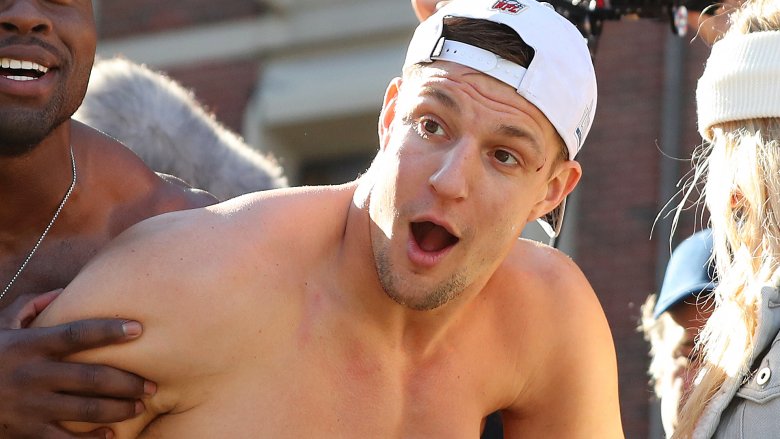 Rob Gronkowski roughhousing