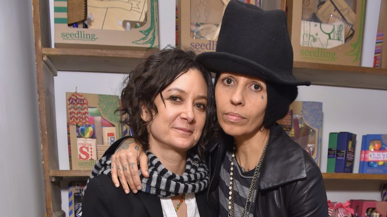 Sara Gilbert and Linda Perry