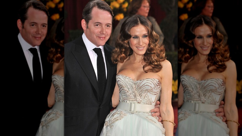 Matthew Broderick and Sarah Jessica Parker smiling
