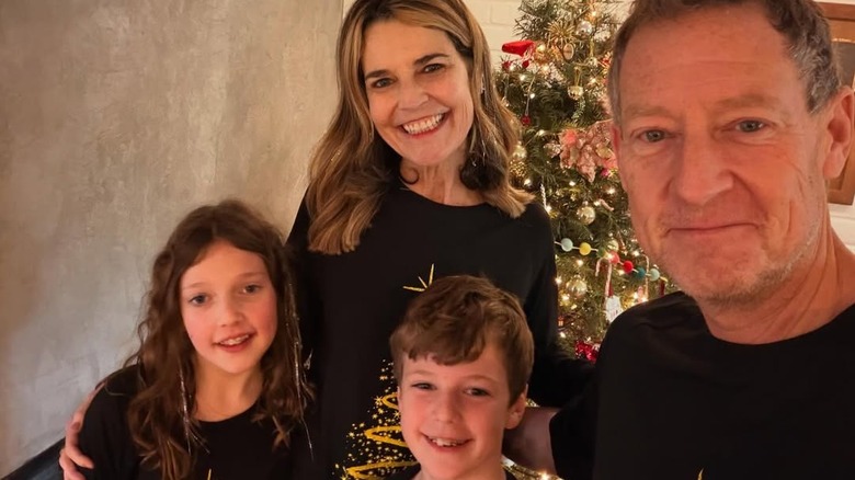 Savannah Guthrie with husband Mike Feldman and children Vale and Charles