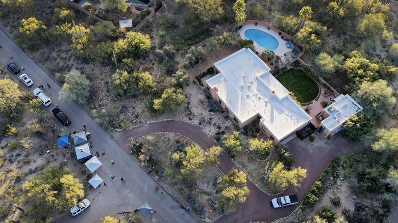 The Tucson home where Nancy Guthrie was reportedly last seen