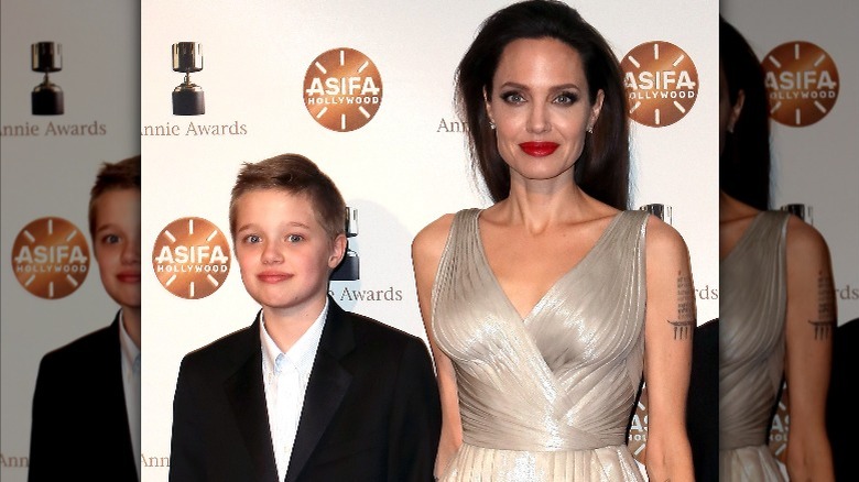 Shiloh Jolie-Pitt, Angelina Jolie smiling