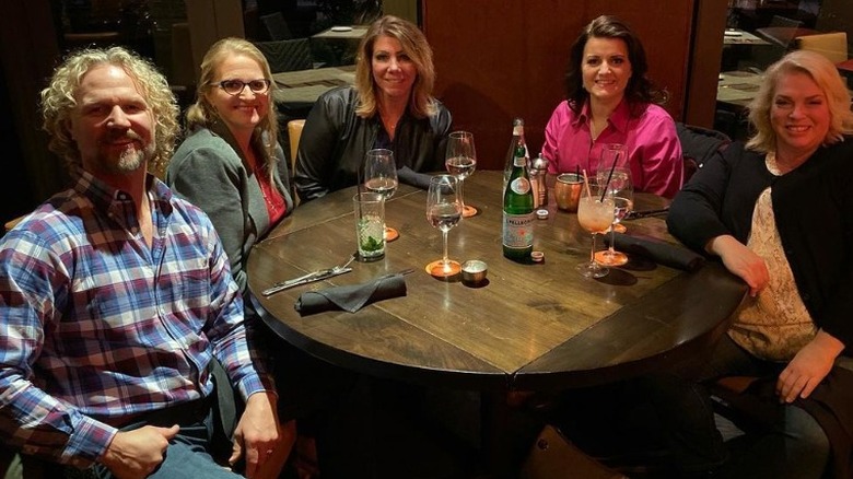 Kody Brown and his wives having drinks