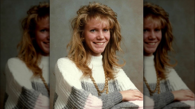 young meri brown yearbook photo