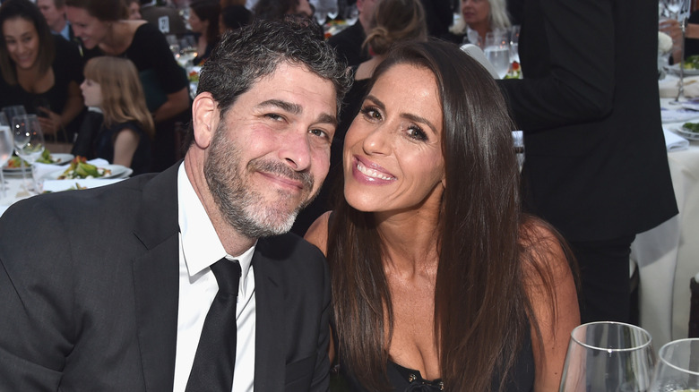 Jason Goldberg and Soleil Moon Frye posing together