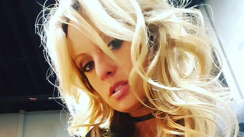 Stormy Daniels serious selfie