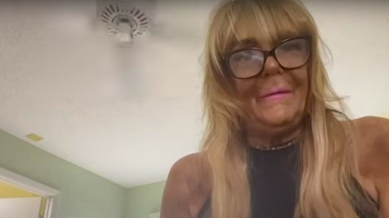 Tan Mom talking in zoom interview 