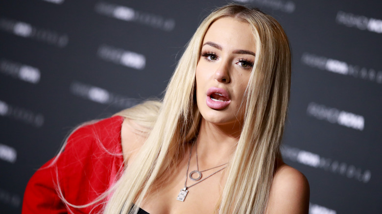 Tana Mongeau posing