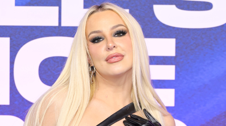 Tana Mongeau smiling