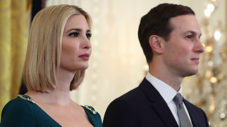 Ivanka Trump and Jared Kushner standing together