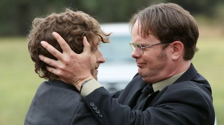 Rainn Wilson and Thomas Middlleditch