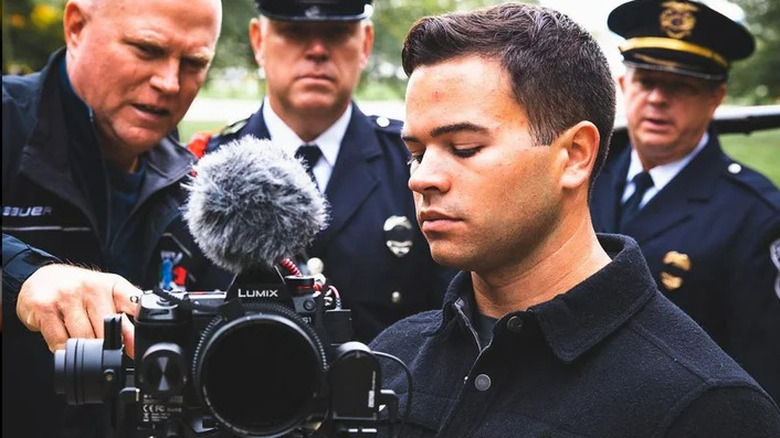 Frankie LaPenna working with camera