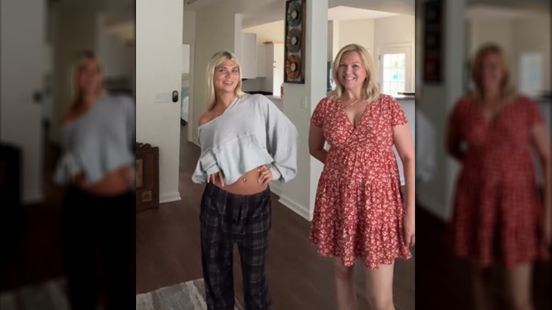 Katie Ritchie posing beside her mom