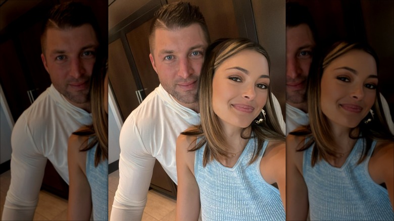 Tim Tebow and Demi-Leigh Nel-Peters selfie