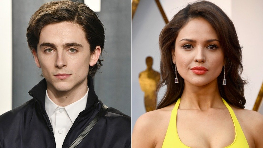 Timothée Chalamet and Eiza Gonzalez