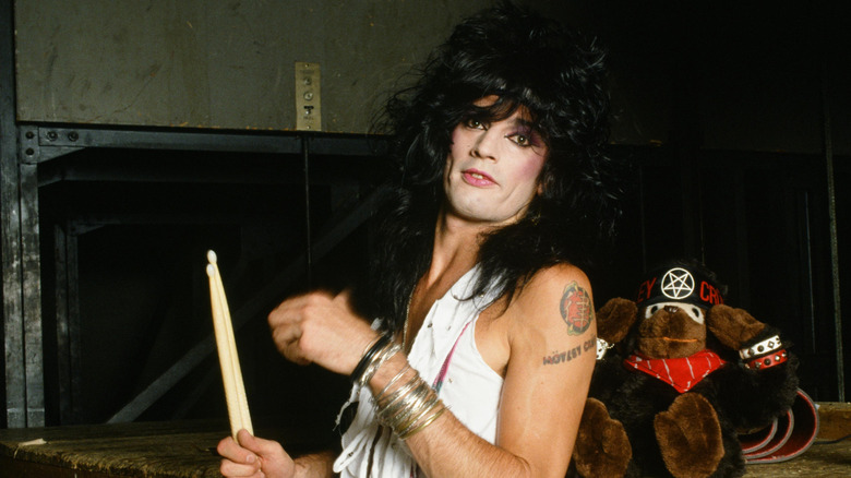 Tommy Lee at Motley Crue photo shoot