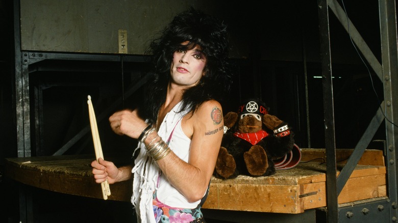 Tommy Lee at Motley Crue photo shoot