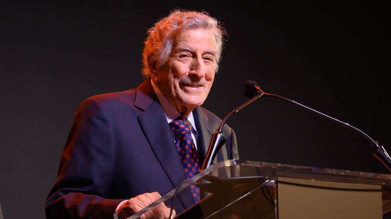 Tony Bennett smiling