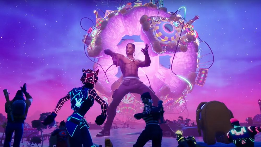 Travis Scott's avatar during Fortnite's Astronomical event 