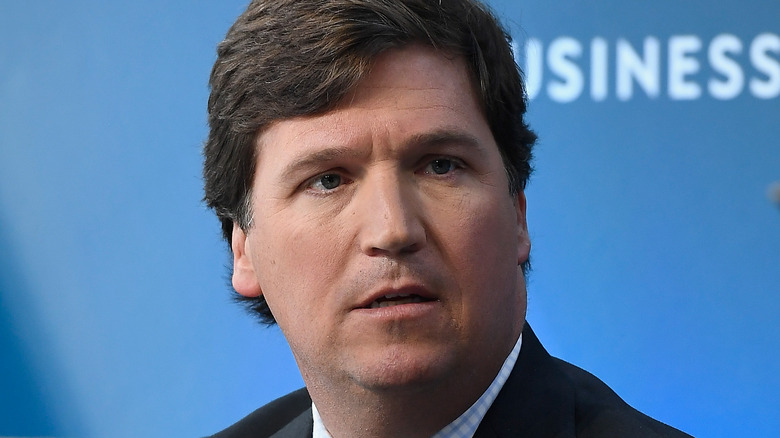 Tucker Carlson looking confused