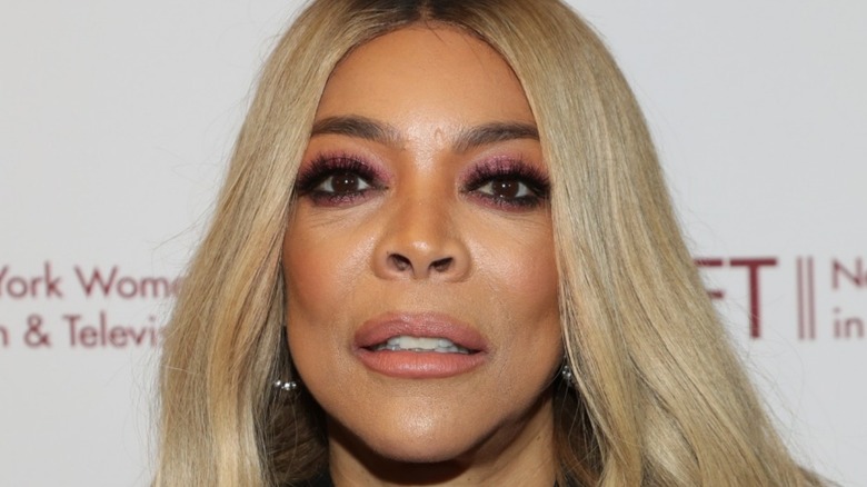 Wendy Williams posing at a New York Women in Film and Television event